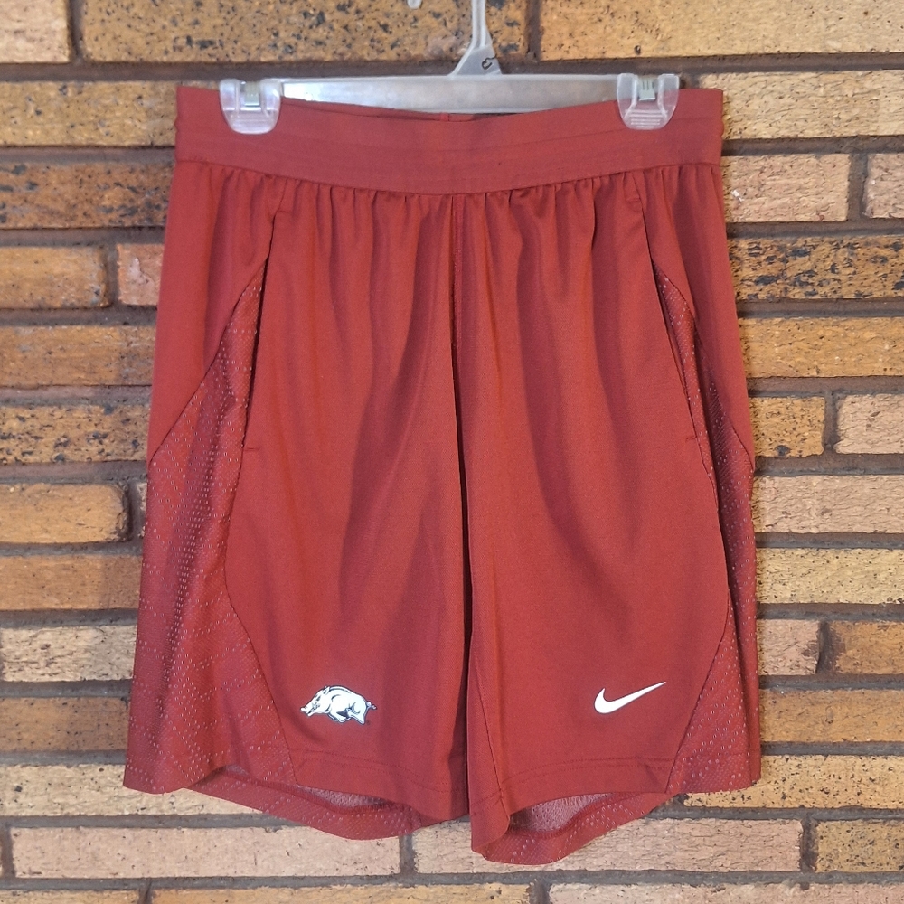 Nike Small Red Arkansas Razorbacks Athletic Basketball Shorts